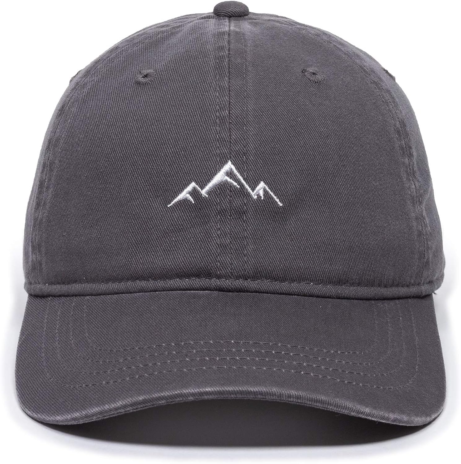 Outdoor Cap Mountain Embroidered Dad Hat â€“ Adjustable Soft Cotton Polo Style Unstructured Baseball Cap for Men & Women, Charcoal: Clothing
