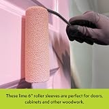 Axus Decor Lime Wood Finishing Mini Roller Sleeves 4 Inch Pack of 10 view 3