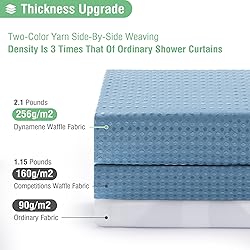 Dynamene Long Fabric Shower Curtain - 78 inch Long