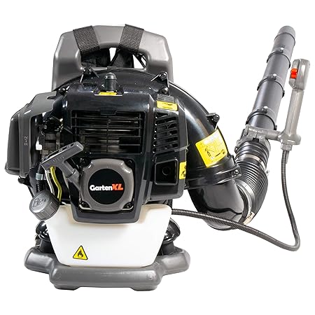GartenXL EB430 Profi Benzin Laubbläser mit Rückenpolsterung und zuvärlässigem 2-Takt-Motor mit 43ccm