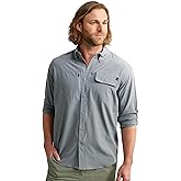 HUK Mens A1a Woven, Performance Long Sleeve Button Down for Men