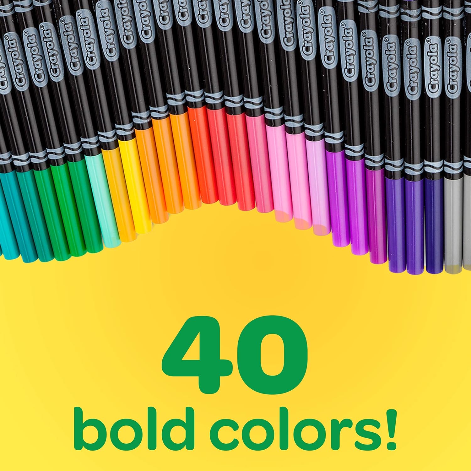 Crayola Fine Line Markers, Adult Coloring Set, Stocking Stuffers for Teens, 40 Count: Toys & Games