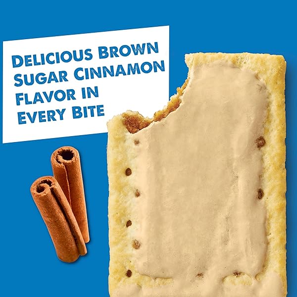 POP-TARTS BREAKFAST TOASTER PASTRIES, FROSTED BROWN SUGAR CINNAMON, FAMILY PACK (32 COUNT)