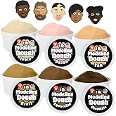 Hygloss Play Modeling Dough, Multicultural Skin Tones, Assorted 6 pk, 1 lb | Safe, Non-Toxic Soft Sensory Dough for Arts and Crafts, Play Clay, Toddler Activities, Preschool Classroom Must-Haves