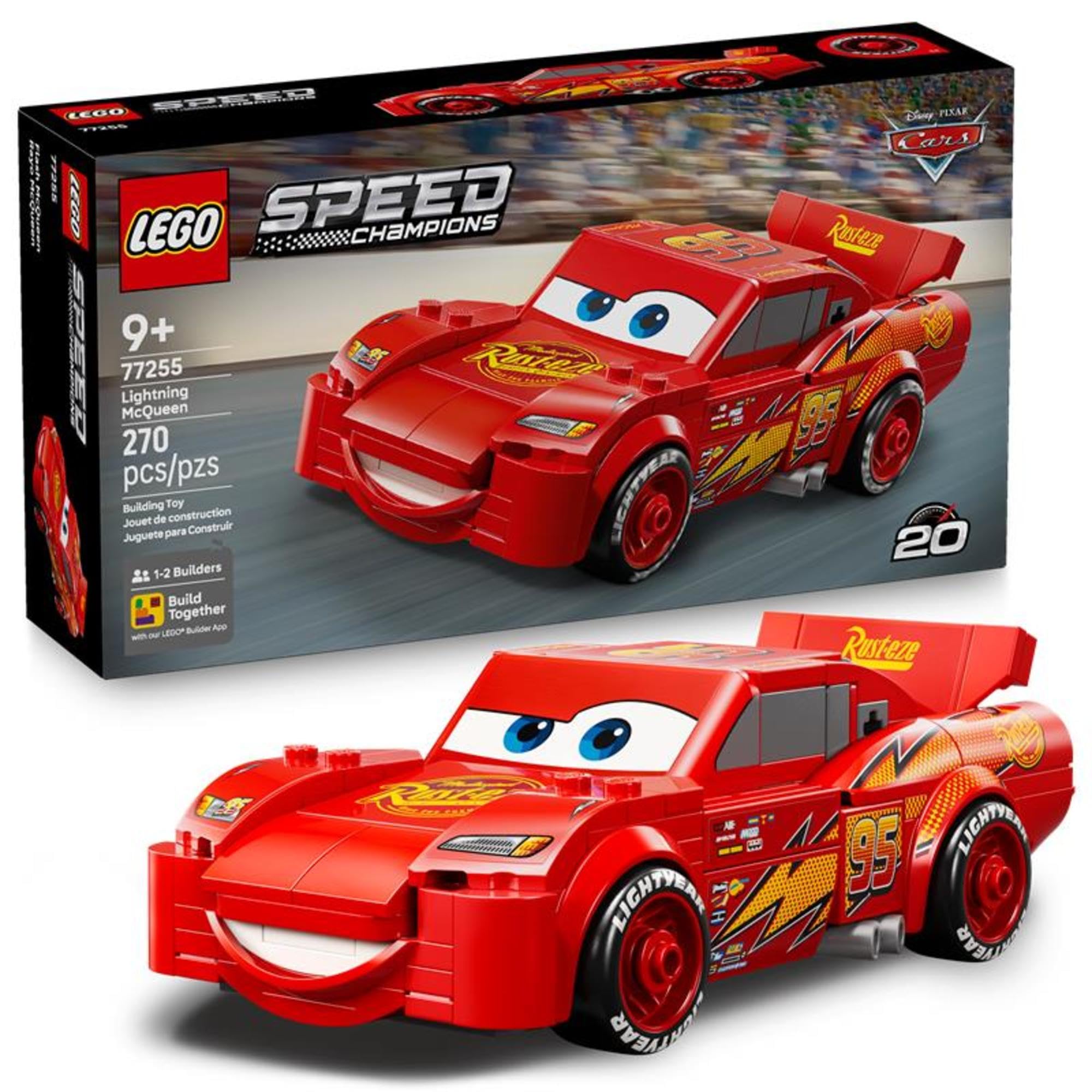 LEGO Speed Champions Lightning McQueen Toy - Disney