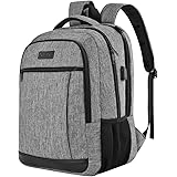 QINOL Travel Laptop Backpack Anti-Theft Work Bookbags With Usb Charging Port, Water Resistant 15.6 Inch College Computer Bag 
