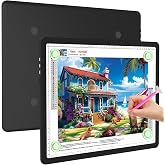 Elice Magnetic A3 Light Board for Diamond Painting, Ultra-Thin Tracing LED Light Box with Side Buttons, Super Bright Diamond Art Light Pad, Light Table for Drawing, Sketching, Weeding Vinyl - Black