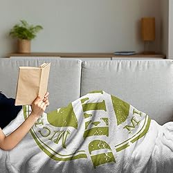 Ambesonne Detroit Throw Blanket, Aged Grunge