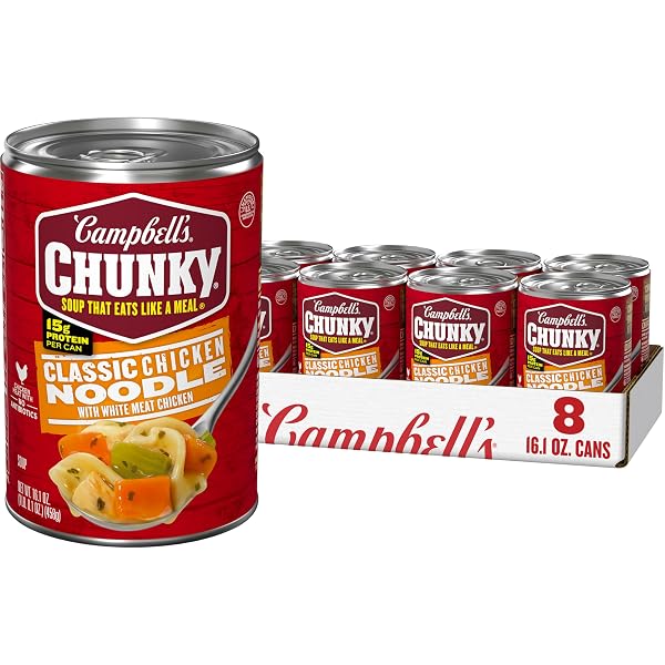 CAMPBELL’S CHUNKY SOUP, CLASSIC CHICKEN NOODLE SOUP, 16.1...