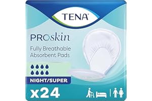 Tena Night Super 2 Piece Incontinence Pads, 24 Count