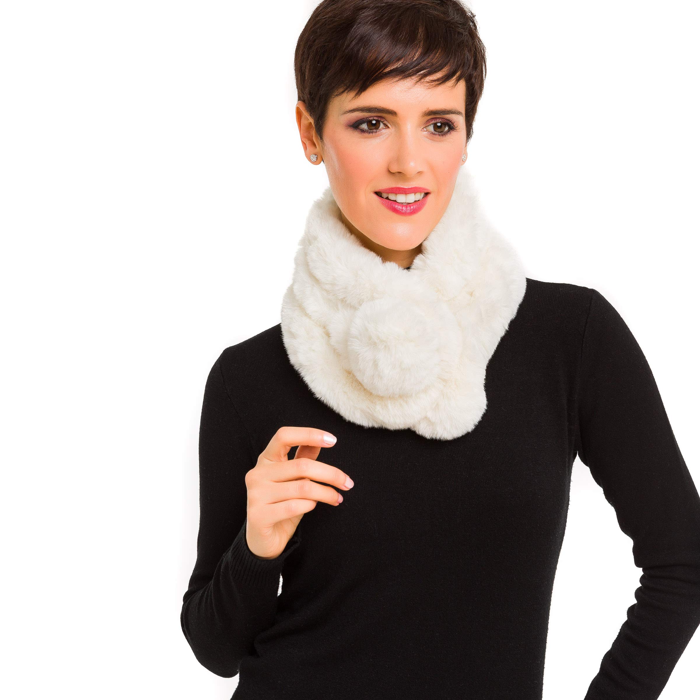 Fur Collar Scarf for Women Faux Fur Scarves Neck Shrug for Winter Coat Dress Fur Collar Scarf for Women Faux Fur Scarves Neck Shrug for Winter Coat Dress