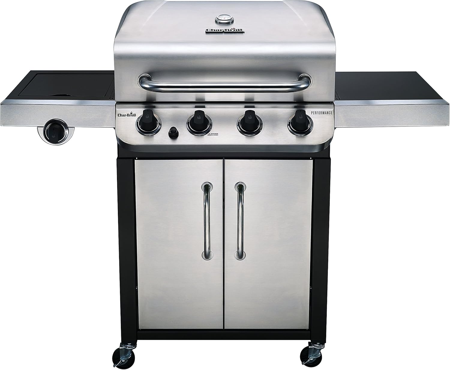 review Char-Broil Performance 475 4-Burner Cabinet Liquid Propane Gas Grill- Stainless