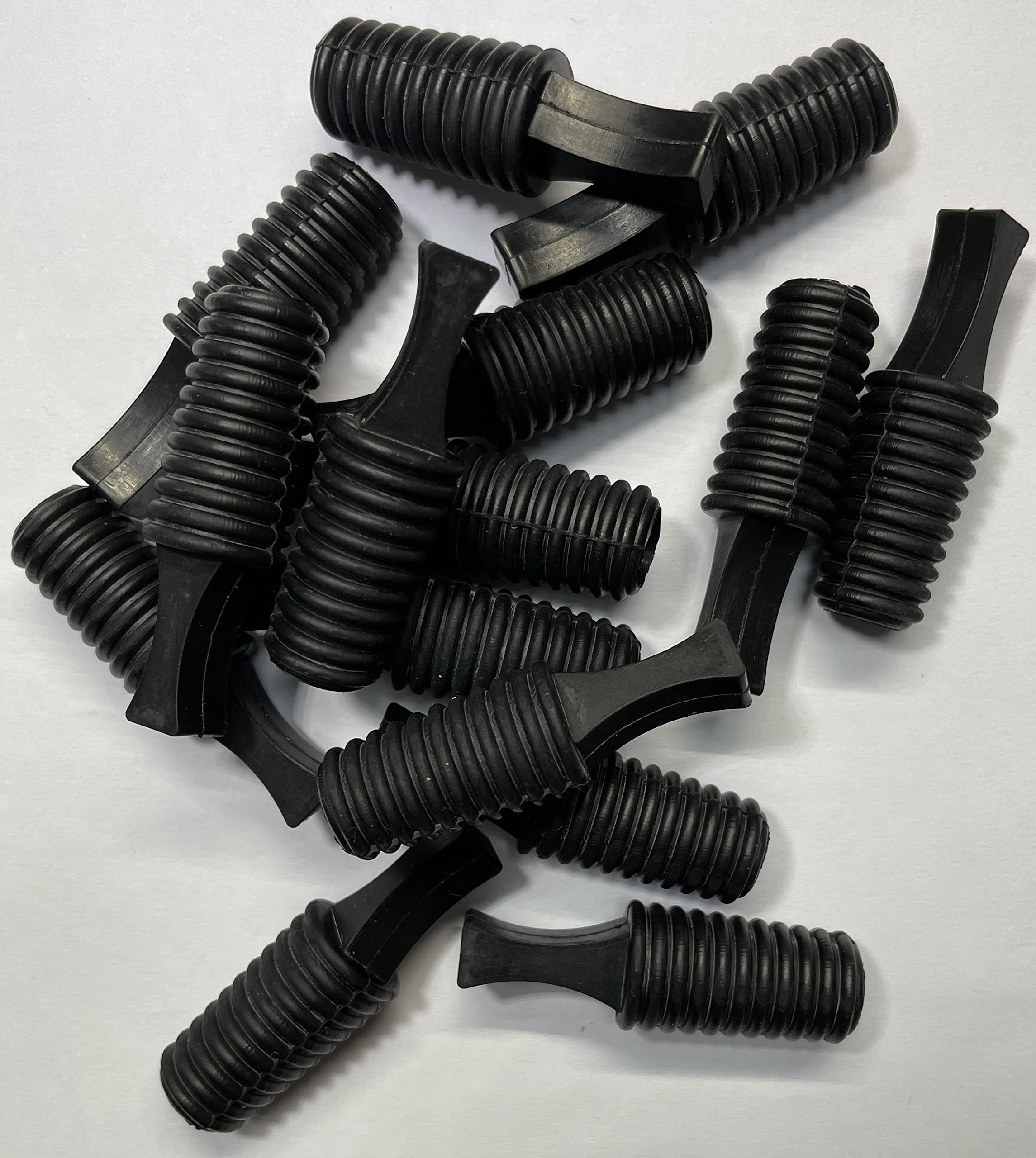 dexierp Protection Force Ribbed Tapered Insert Plug Stopper For 1/2" 17/32" 12-14mm ID Hole Thread Tube Bottle Openning (Pack of 15) Reusable Rubber — image 1