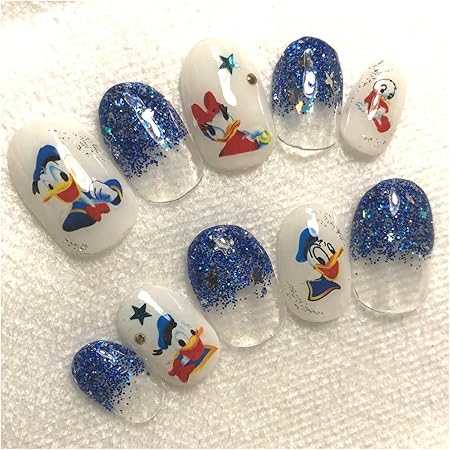 Amazon Onlyone Nail キャラクターネイル ドナルドダック M Onlyone Nail ネイルチップ 通販