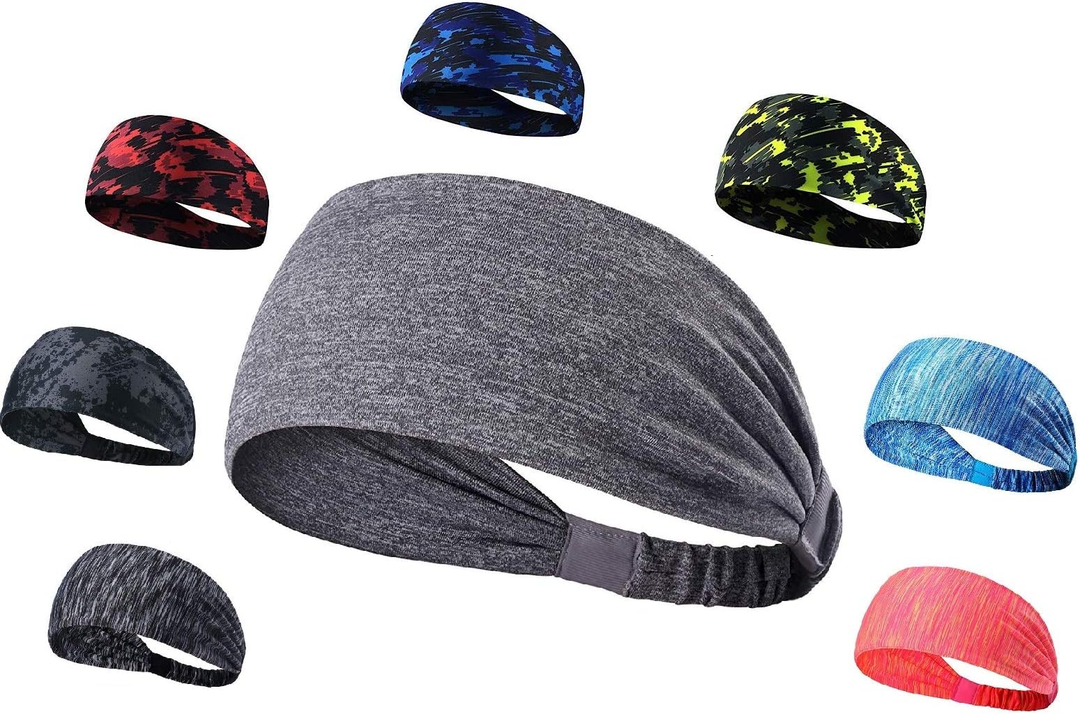 Srxes Headband for Men, Headbands for Women, Yoga Bands for Women, Sport Headband for Men, Yoga Headband for Men, Tennis…