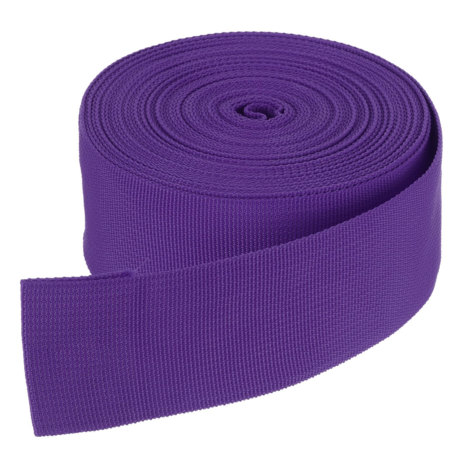 DMiotech 10 Yard x 2 Inch Width Nylon Webbing Strap Poly Flat Webbing Strapping for DIY Craft Backpack Strapping, Sewing, Outdoor Gear Repair, Dark Purple