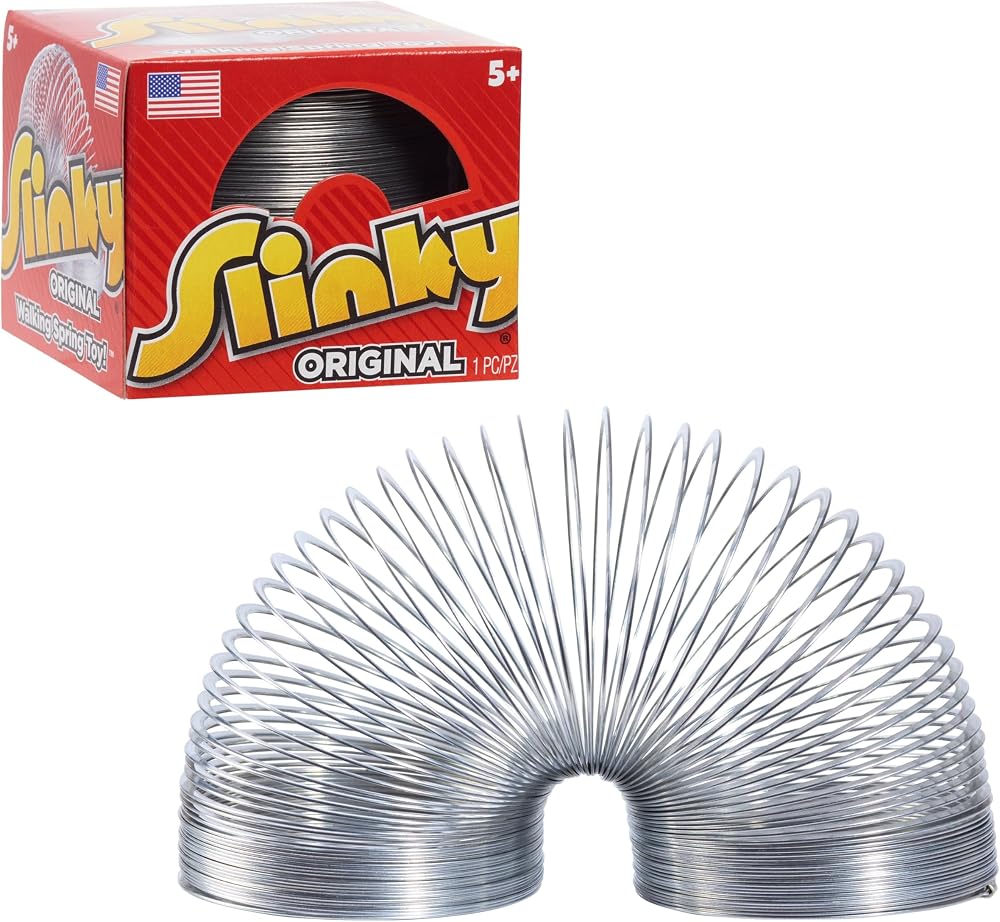 Just Play Original Slinky Walking Spring Toy Metal 2.75 Inch Diameter Kids Ages