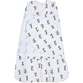 HALO Disney Baby 100% Cotton Sleepsack Swaddle, 3-Way Adjustable Wearable Blanket, TOG 1.5, Mickey Fun, Small, 3-6 Months