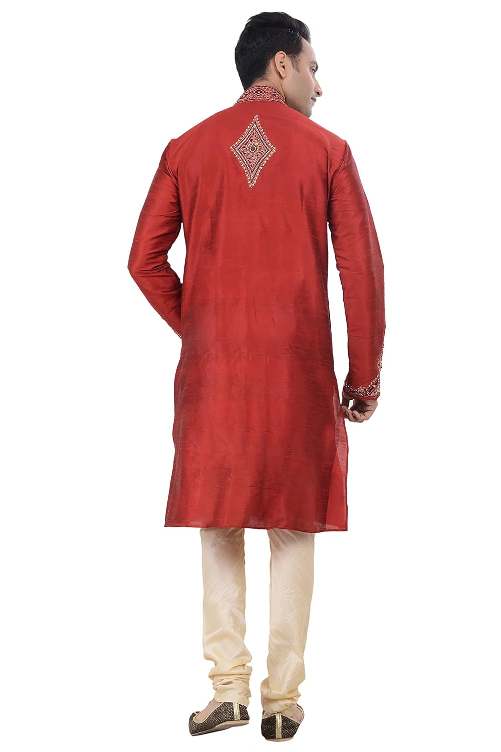 ethnic indian designer off-white kurta sherwani for men 2pc suits