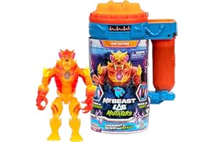MRBEAST LAB Hyper Fusion Mutators, Experiment & Create The Fire Panther, Add Mutation Fluid, Press The Fingerprint Scanner & Reveal The Panther, Over 20 Points of Articulation, Collect All 3