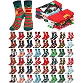 Ramede 48 Pairs Easter Socks Buk Novelty Cozy Easter Egg Bunny Rabbit Crew Sock Gifts for Women Men