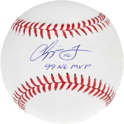 chipper jones autographed baseball