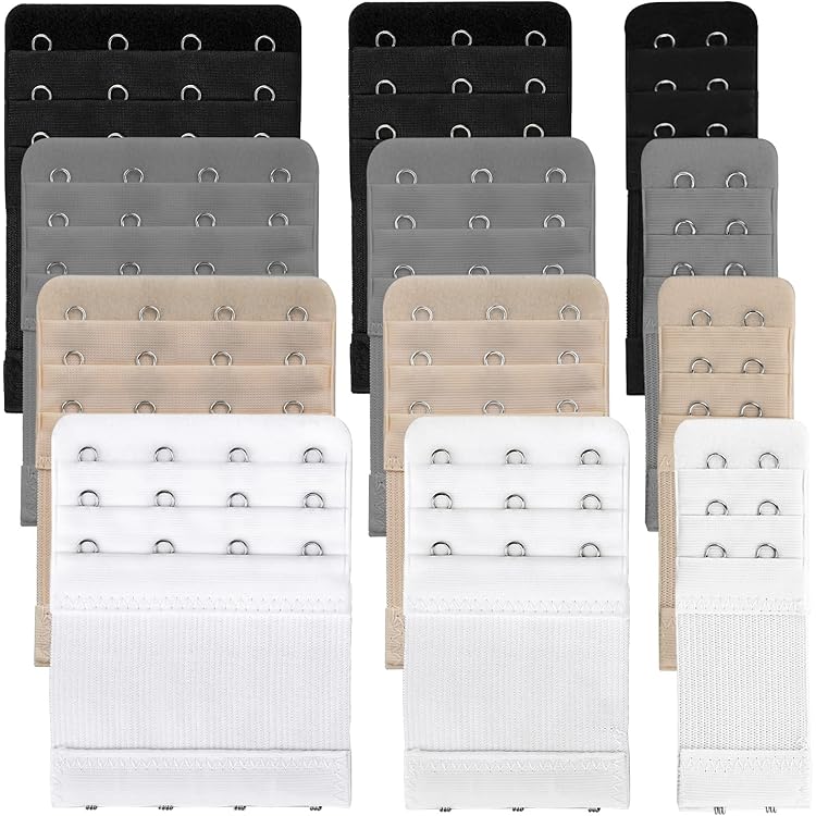 Extensions Pour Soutien-Gorge 4 Crochet Bra Extenders 4 Hook Élastique