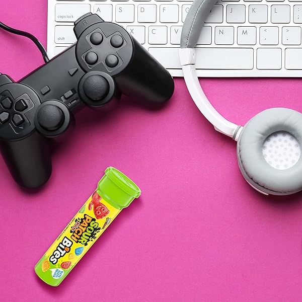 SOUR PATCH KIDS BITES SOFT & CHEWY GUMMY CANDY, BULK CANDY, 12-1.8 OZ TUBES