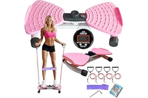 COMFORTABLE TONES Waist Twister Machine Exercise, Ultra-Quiet Adjustable Ab Twist Board for Exercise with Smart LED Display, 350LBS Capacity, Waist Twisting Fitness Tool, Home Gym Equipment Workout for Women Men