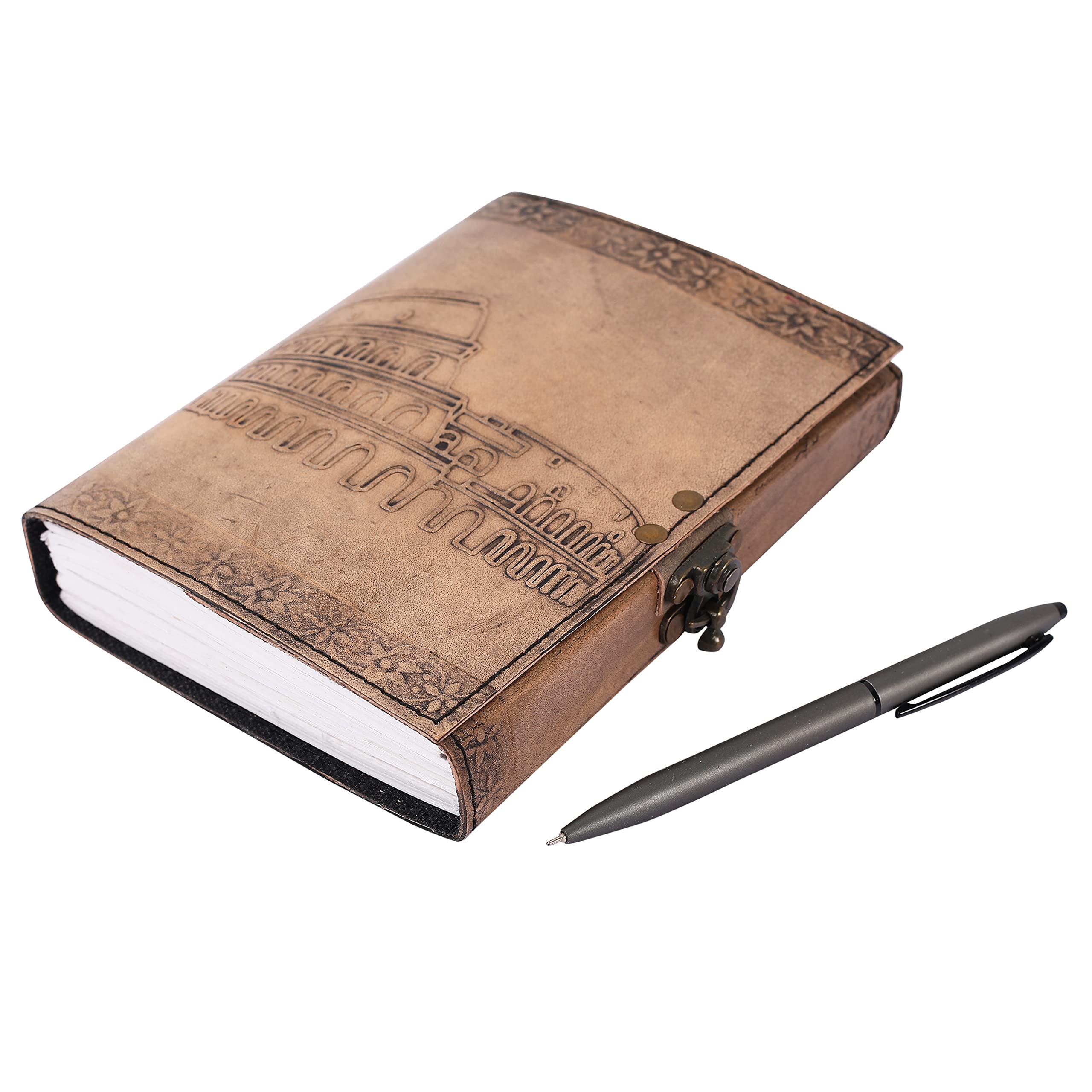 OVERDOSE The Colleseum Vintage Leather Diary 5x7