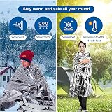 MIXIAO Emergency Foil Thermal Blanket 6 Pack Survival Outdoor Hiking First Aid view 3