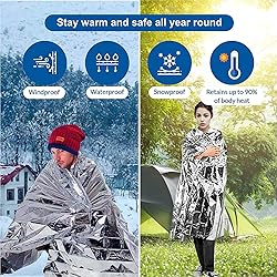 MIXIAO Emergency Foil Thermal Blanket