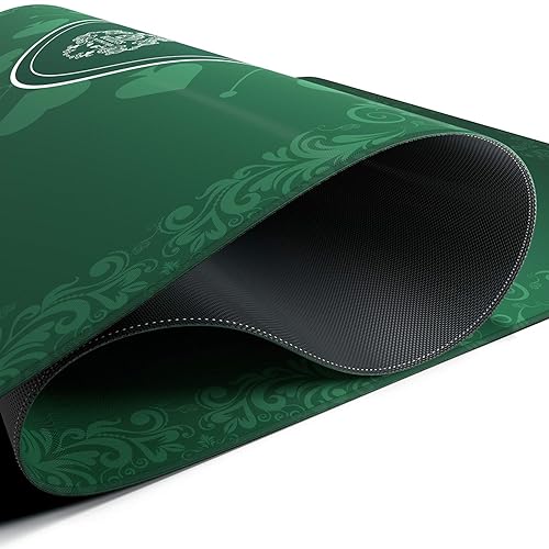 Bullets Playing Cards - Blackjack mat - 160 x 80 cm - green
