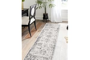 Unique Loom Sofia Collection Area Rug - Casino (2' x 6' 7" Runner, Gray/ Beige)