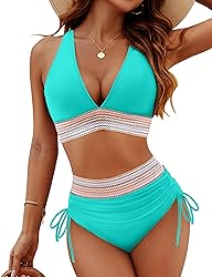 Blooming Jelly Women High Waisted Bikini Sets Tummy
