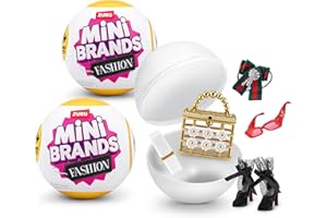 Mini Brands Fashion 2 Pack Series 3 by ZURU Real Miniature Fashion Brands Collectible Toy, 2 Capsules of 5 Mystery Miniature Brands for Girls, Teens, Adults and Collectors (2 Pack)