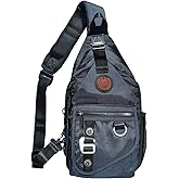 Vanlison Sling Backpacks, Sling Chest Bags Shoulder Crossbody Bags for Men Women Outdoor Travel Walking Dog Running Bag