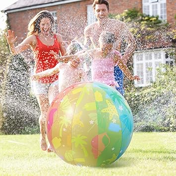 beach ball water sprinkler
