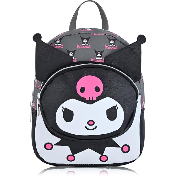 Sac à Dos Peluche Hello Kitty Kuromi 35 Cm - Fourre-tout Licencié CYP BRANDS - Taille Unique