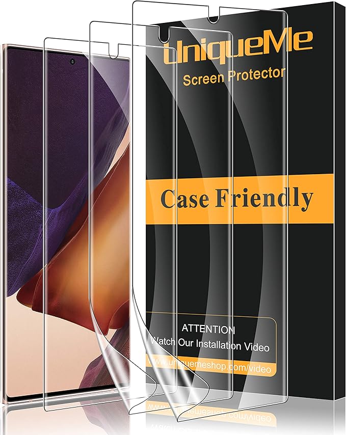 UniqueMe [3 Pack] Screen Protector for Samsung Galaxy Note 20 Ultra (6.