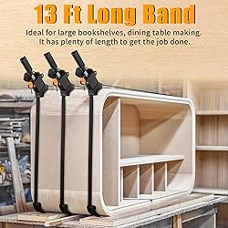Feekoon 3 Packs 13 FT Belt Band Strap Clamps for