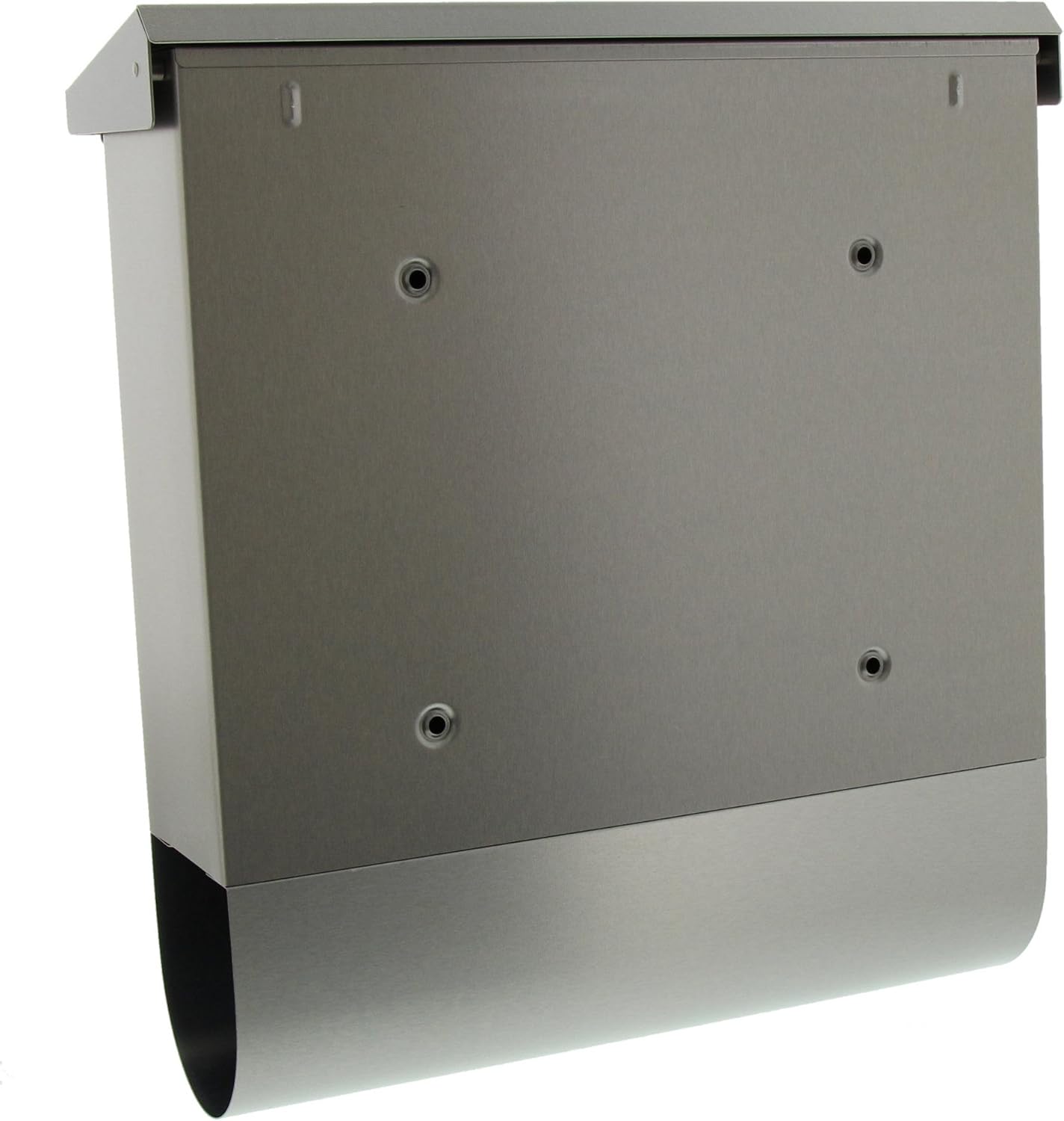 BURG-WÄCHTER Letterbox with Newspaper Compartment and Nameplate, Stainless Steel, A4 Size Letter Slot, 2 Keys, AMZ 2500 NI - Image 3