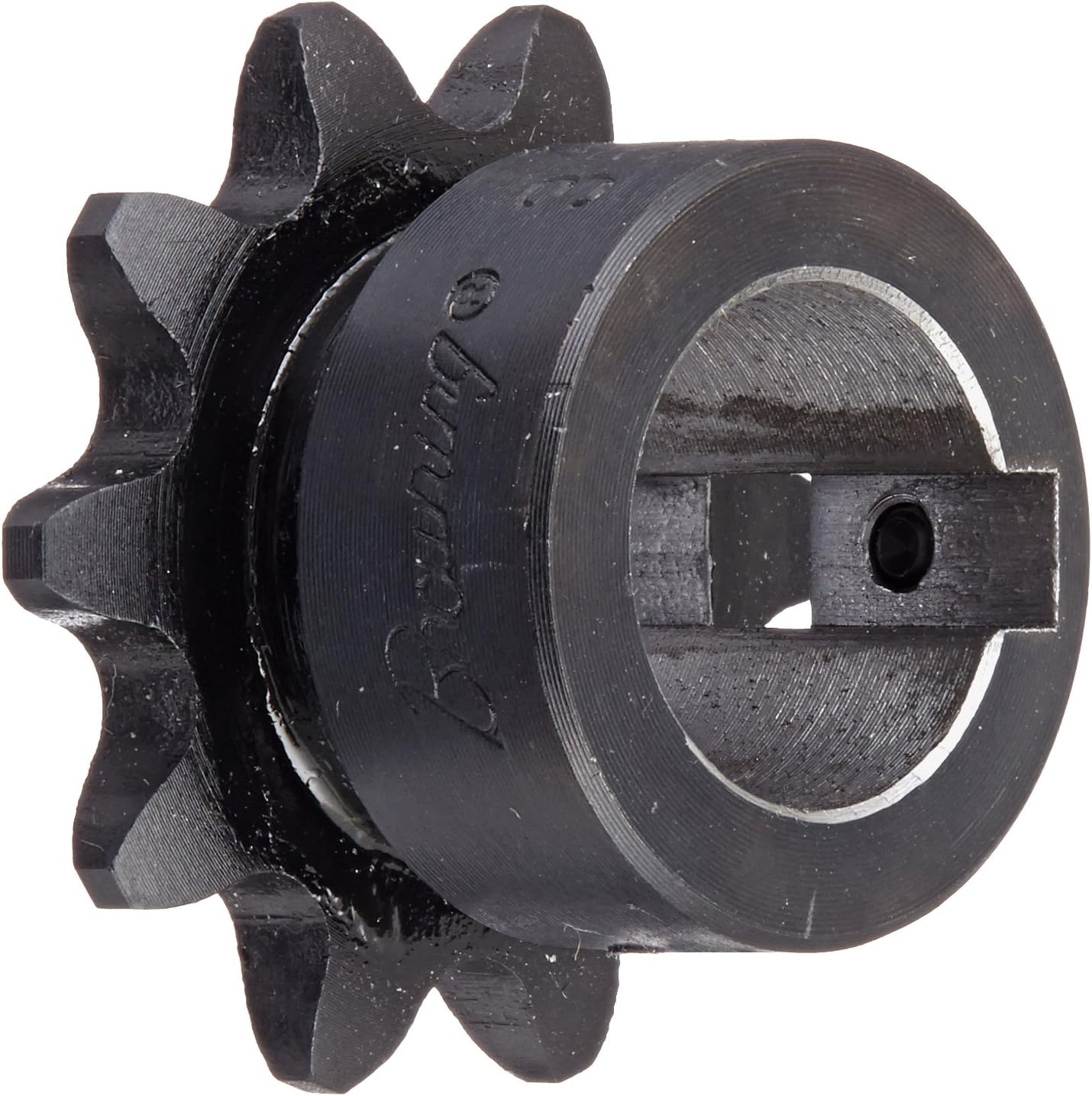 Browning H3510X5/8 Finished Bore Roller Chain Sprocket, Single Strand, Steel, Hardened Teeth, 10 Teeth