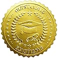 250 Pieces Gold Certificate Seals for Diploma Paper Gold Seal Stickers Award Certificates Foil Stickers 2 Inches Certificate of Completion Diploma Certificate Paper
