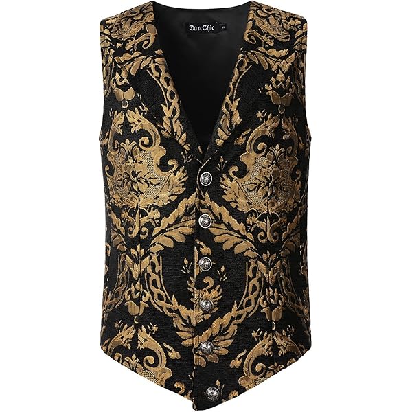 Red Suit Men Mens Paisley Victorian Suit Vest Tailored