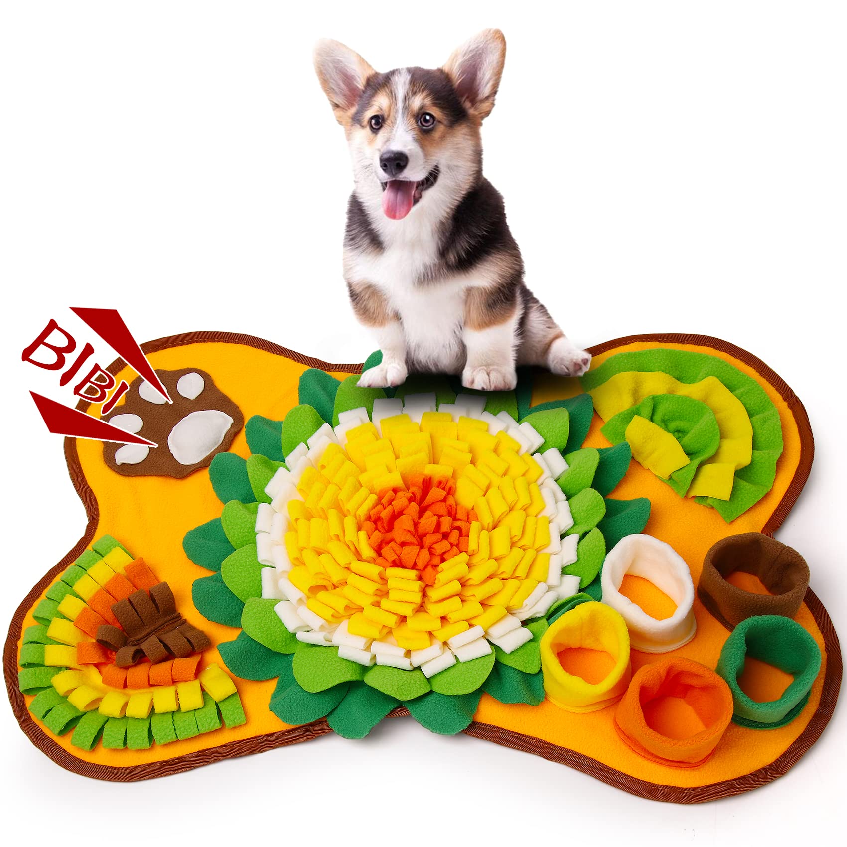 TAIYUNWEI Snuffle Mat for Dogs, Interactive Game Toy for Pets, Washable Pet Feeding Treats Mat, Pet Slow Feeding Mat, Dog Training Mat Toy, Stress Release for Large Medium Puppies Dog and Cats