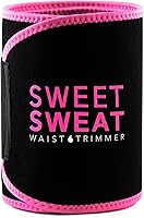 Sports Research Sweet Sweat Premium Waist Trimmer (Pink Logo) for Men & Women ~ Includes Free Sample of Sweet Sweat Gel!