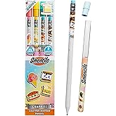 Smencils Dessert Scented Pencils &ndash; HB #2 Graphite Pencils Made from Recycled Newspapers, 4 Pack, Long-Lasting Gourmet Scents, Fun School Supplies &amp; Gifts for Kids, Teachers, Classroom Rewards