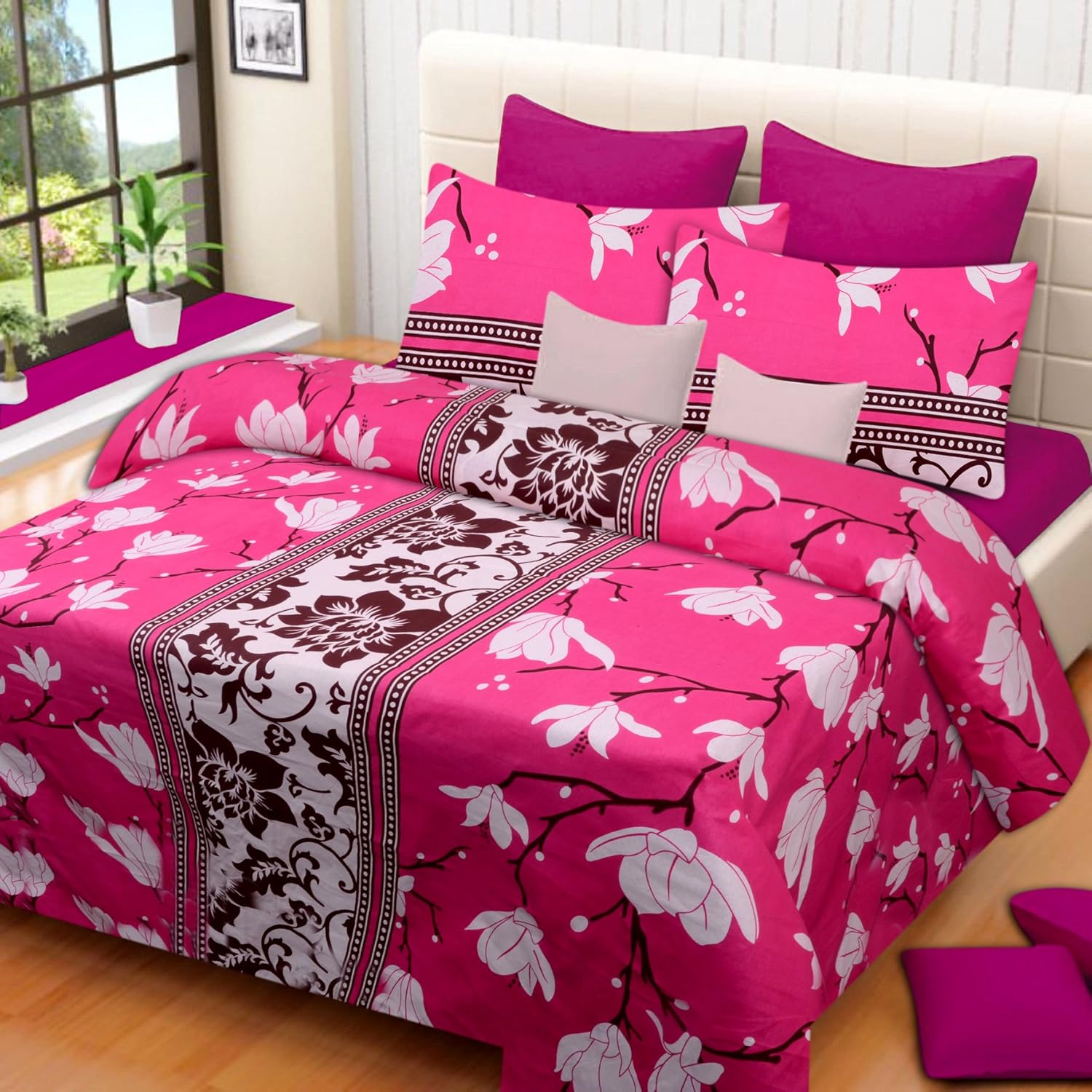 Home Elite 104 TC Cotton Double Bedsheet Bavi Shop