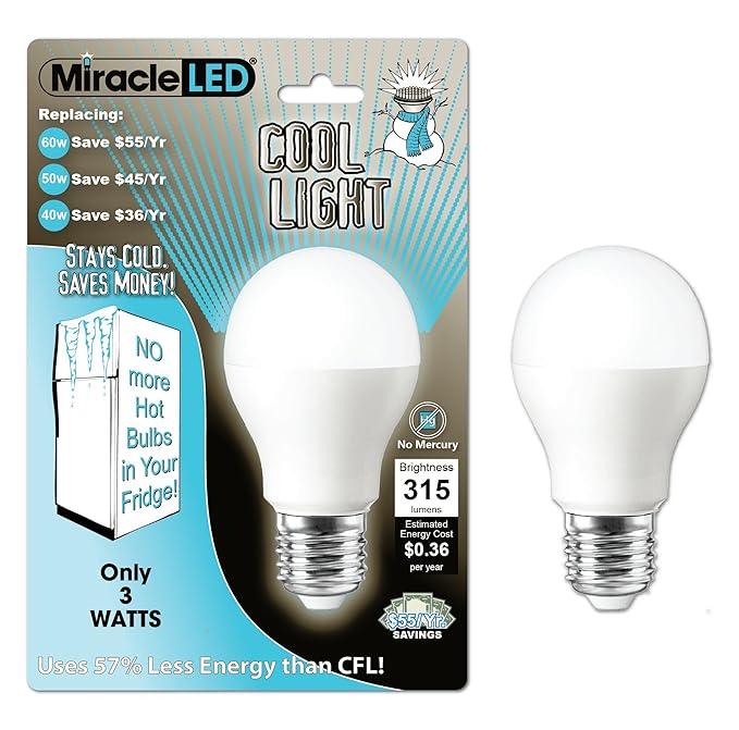 Milagro LED 605025 W nevera y congelador luz, larga vida ahorro de ...